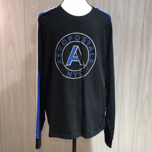 Aeropostale black stretch long sleeve shirt size Medium